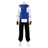 Street Fighter 6 Luke Blue Set Outfits Cosplay Costume Halloween Carnival Suit